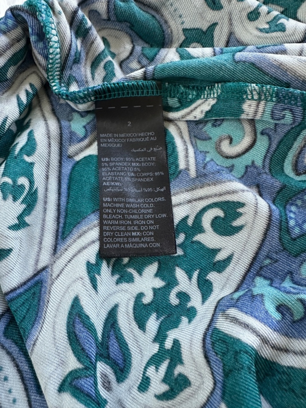 Chico’s Travelers Crop Wide-Leg Pants Tapestry Teal Chico's Size 2 / US 12 /L - Picture 4 of 8